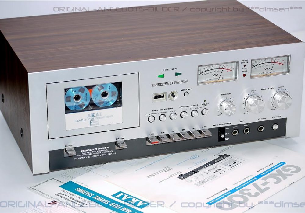 雅佳 AKAI GXC-730D 双表头古典卡座