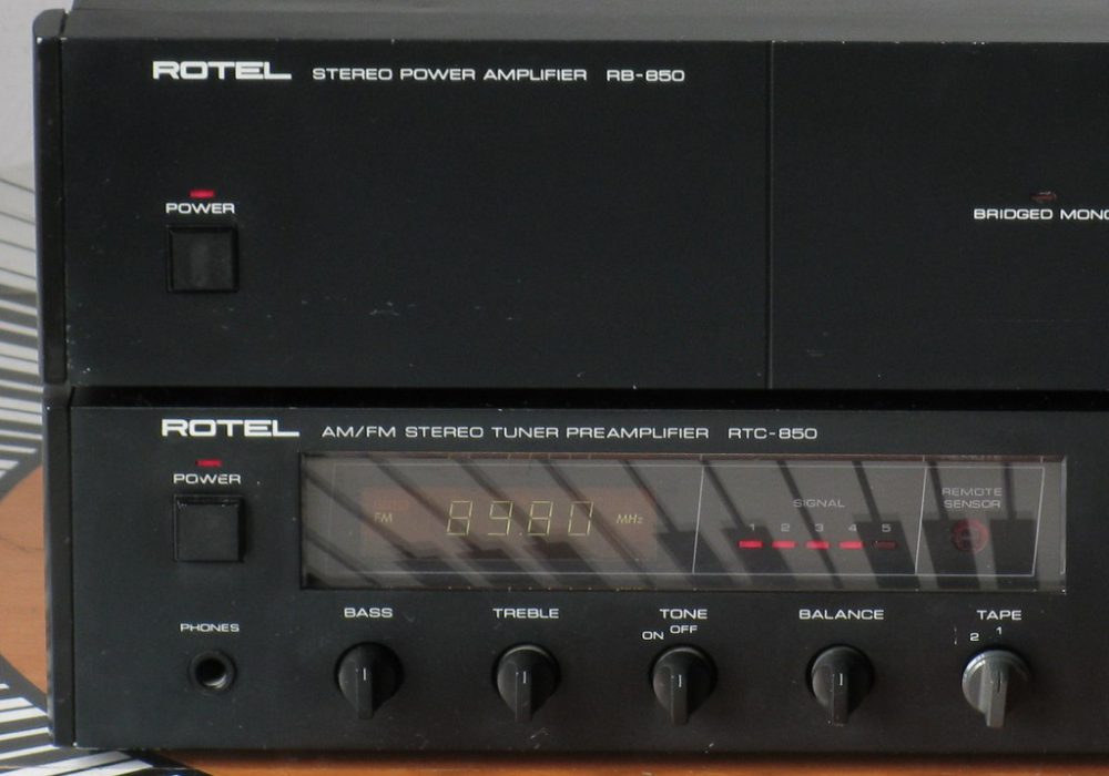 ROTEL RB-850 功放 + RTC-850 收音/前级放大器