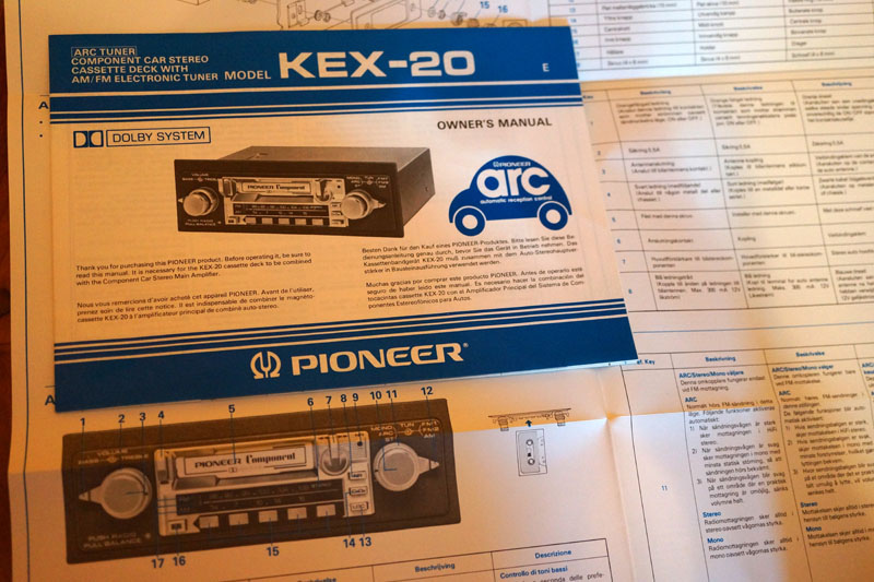 先锋 PIONEER KEX-20 磁带车机