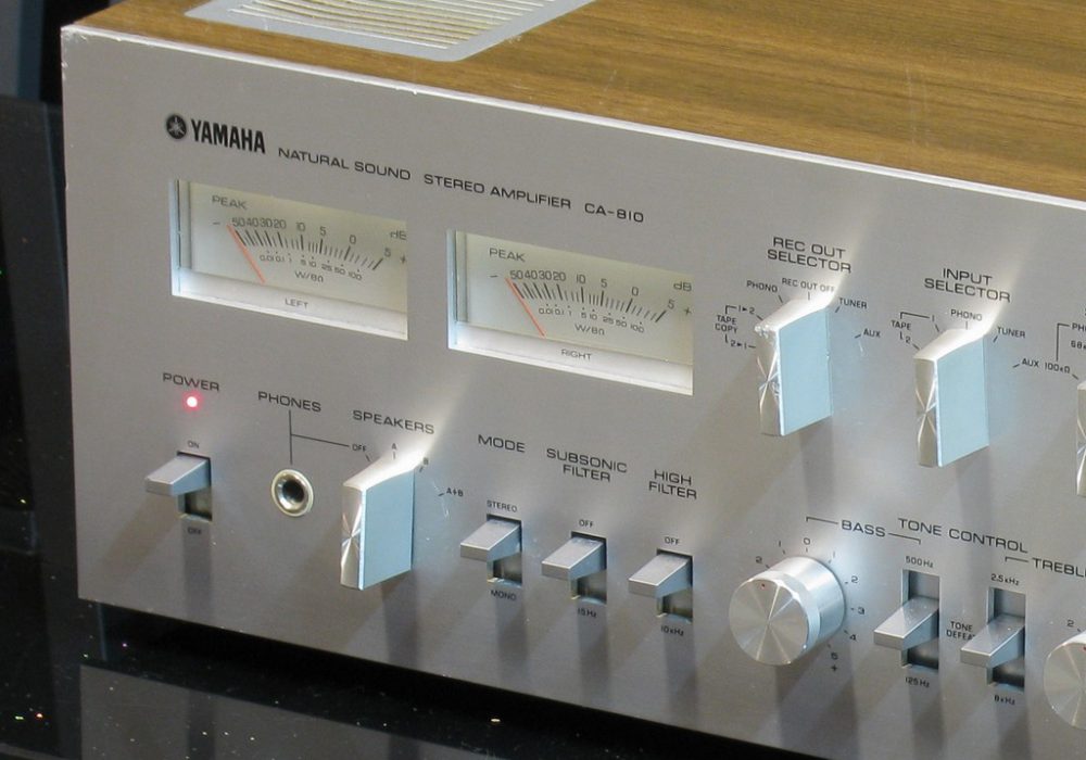 雅马哈 Yamaha CA-810 双表头功放+ CT-810 FM/AM 收音头