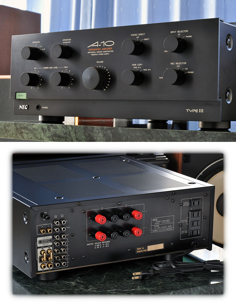 NECアンプ　A-10TypeⅢ  ジャンク NECアンプ A-10TypeⅢ ジャンク