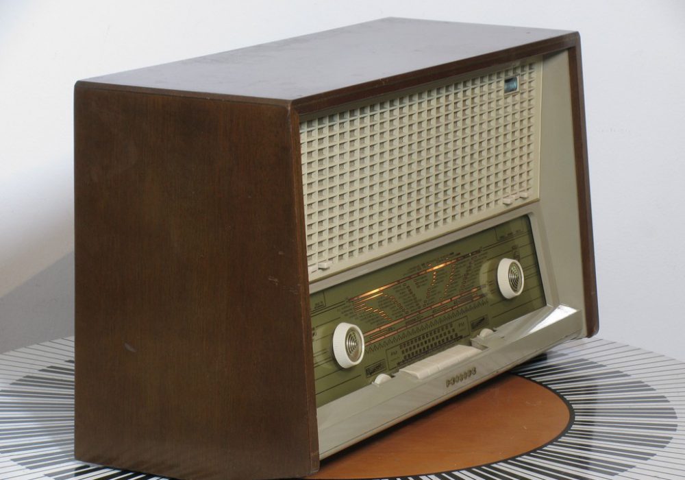 飞利浦 Philips B6X82A 古董 台式电子管收音机