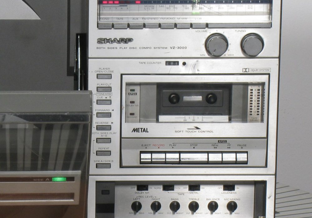 夏普 SHARP VZ-3000 磁带收音黑胶一体机