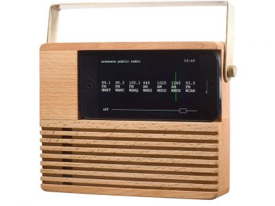 Areaware Radio Dock 收音机实木(苹果)基座