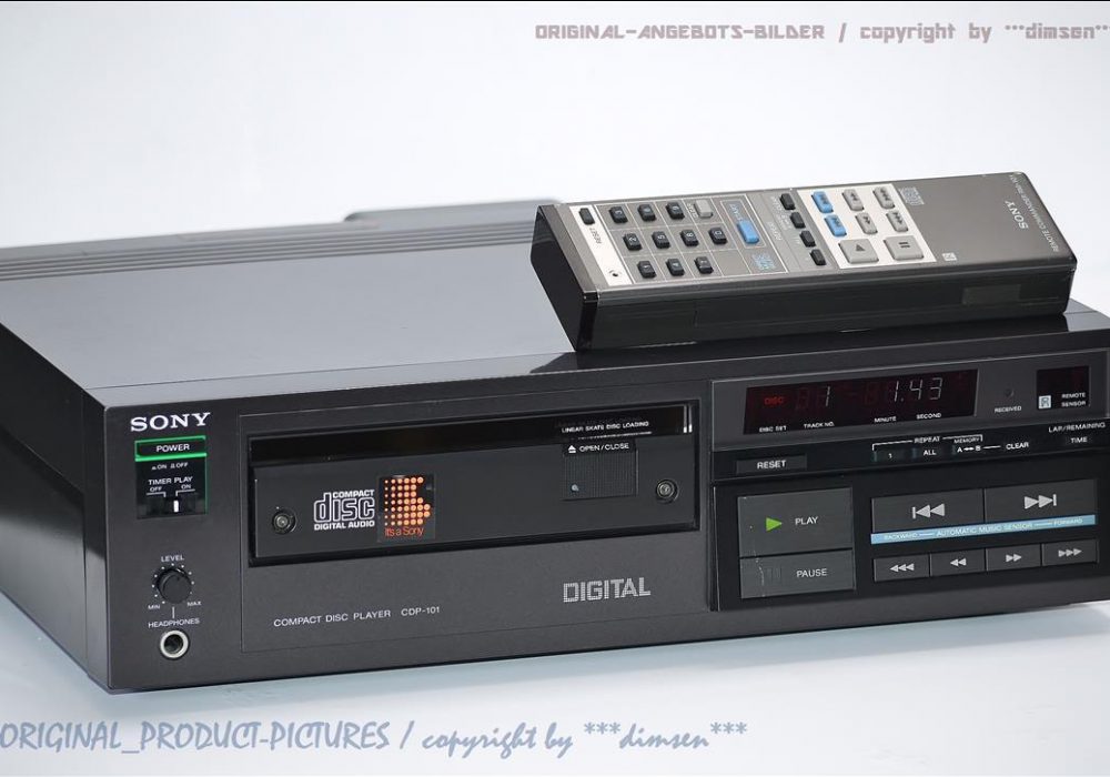 索尼 SONY CDP-101 高级 CD播放机