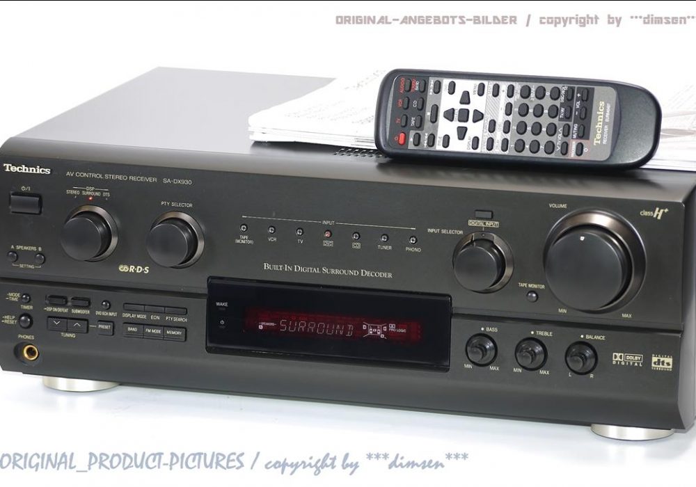松下 Technics SA-DX930 High-End 收音/DTS/AV功率放大器