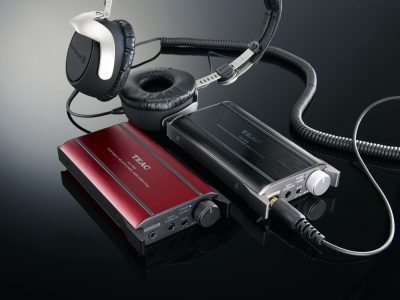 HA-P50 Red and Black with Headphones