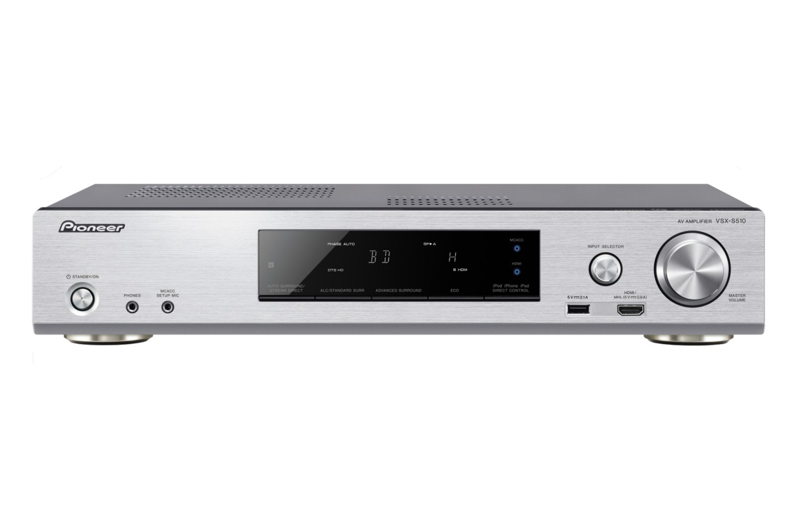 先锋 Pioneer VSXS510 AirPlay/vTuner/WiFi/DLNA 6.2声道 超薄型 D类AV功放 Lark Club