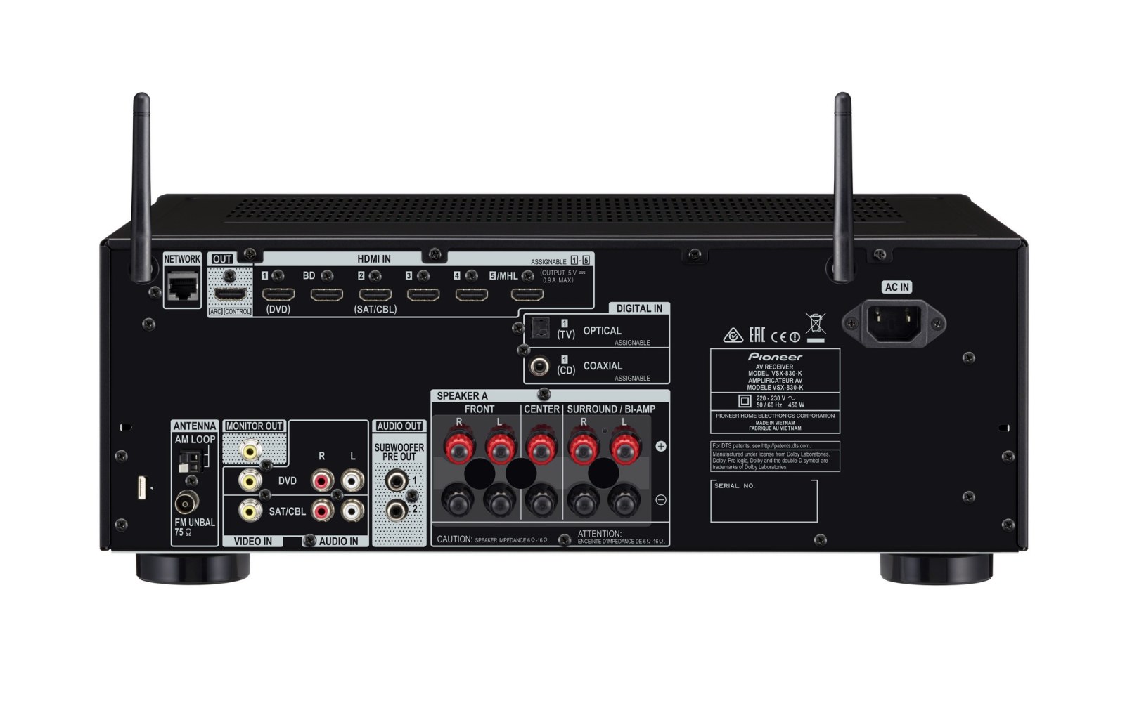 pioneer vsx 830