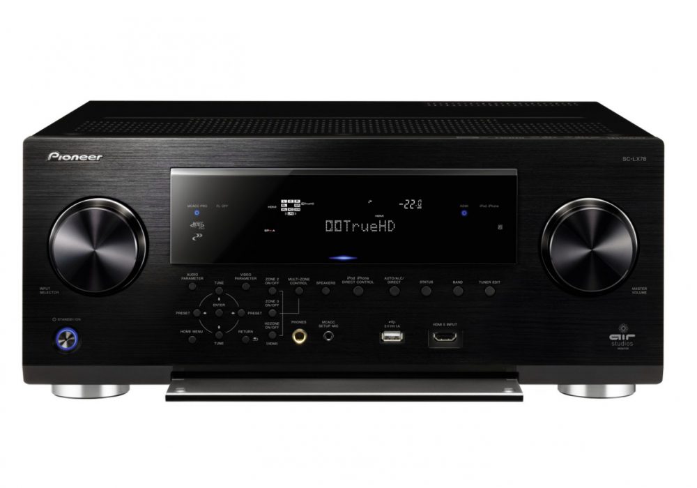 SC-LX78-K 9.2-Channel AV receiver with Class D Amplification, Air Studios certification, 4K Upscaling/Pass Through, Dolby Atmos, Built-in Bluetooth and AVNavigator (Black)