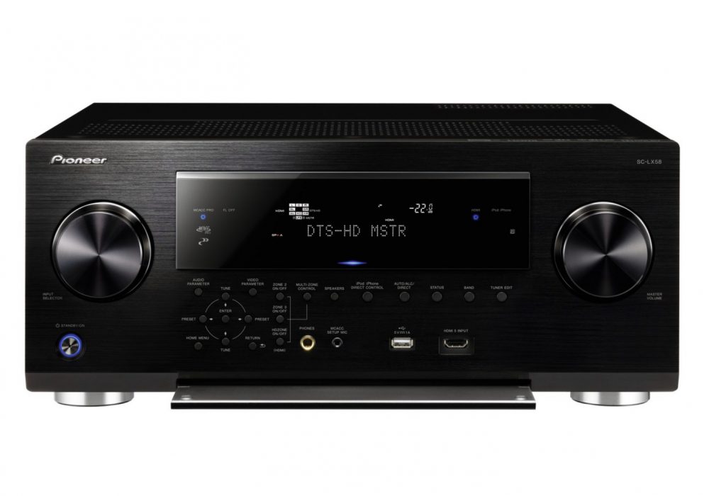 SC-LX58-K 9.2-Channel AV receiver with Class D Amplification, 4K Upscaling, SABRE<sup>32</sup> Ultra DAC, Dolby Atmos upgradable, DSD Playback, Wi-Fi, AirPlay, DLNA, Bluetooth (Black)