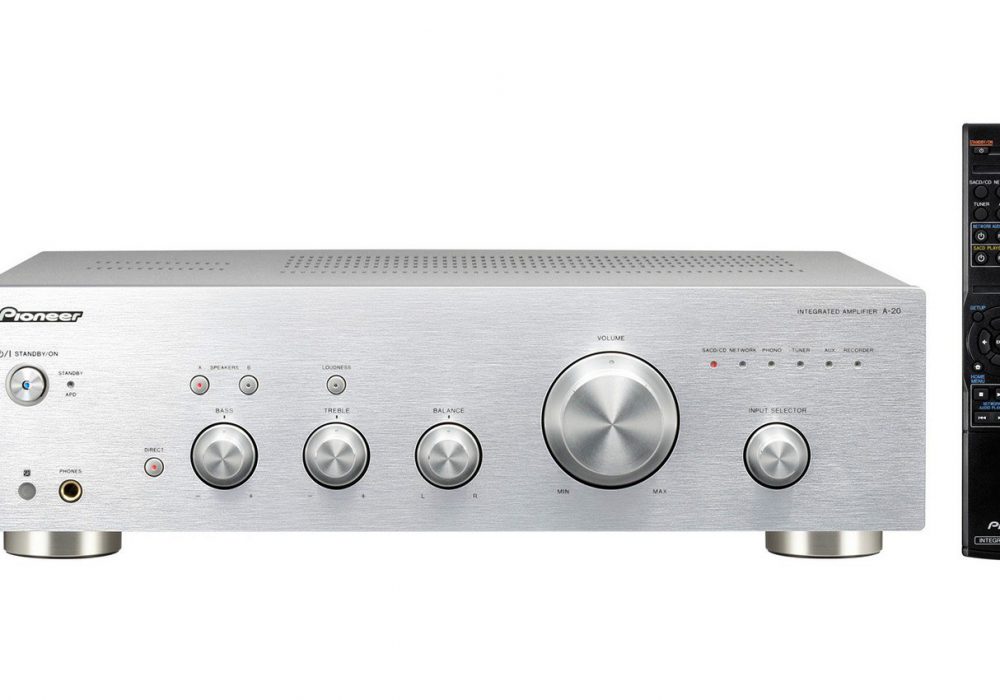 A-20-S 50W Stereo Amplifier with Direct Energy Design and Aluminium Panels (Silver)