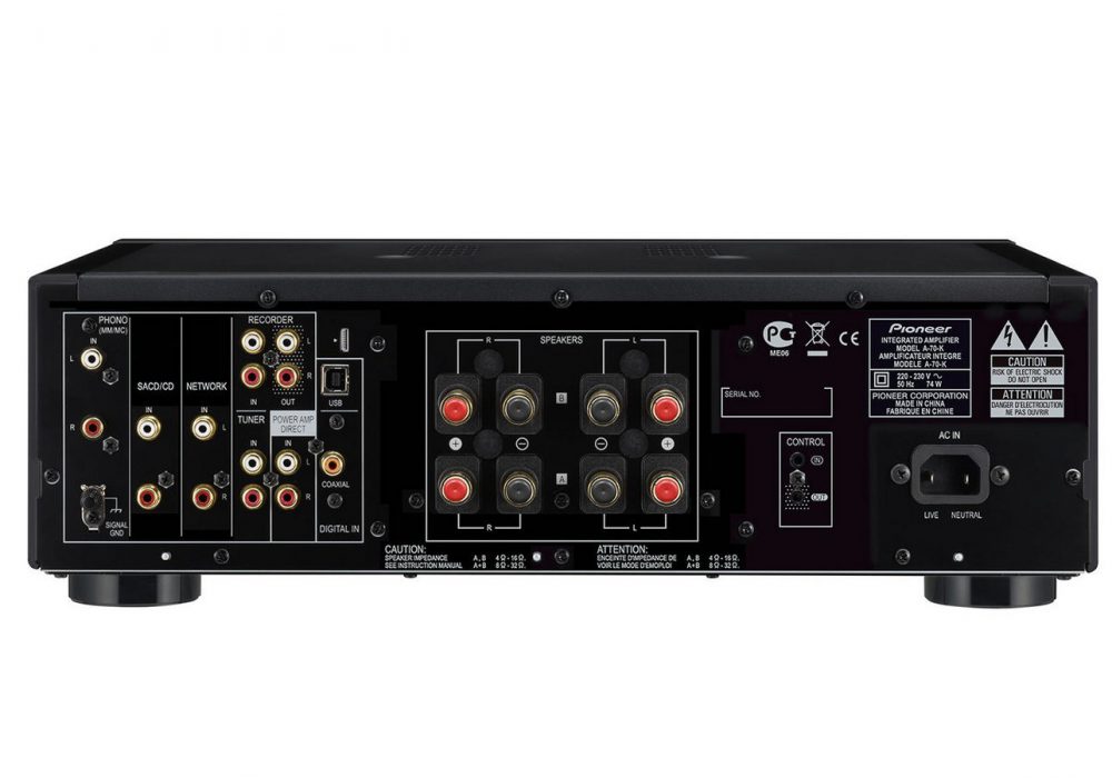 A-70-K 180W Class D Integrated Amplifier with ESS SABRE32 DAC, USB DAC and AIR Studios Monitor Certification (Black)