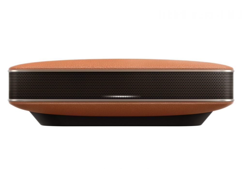 XW-LF3-T FREEme: portable Bluetooth speaker with smooth leather finish and NFC technology (Brown)  - Pioneer Sound System, iPod Dock