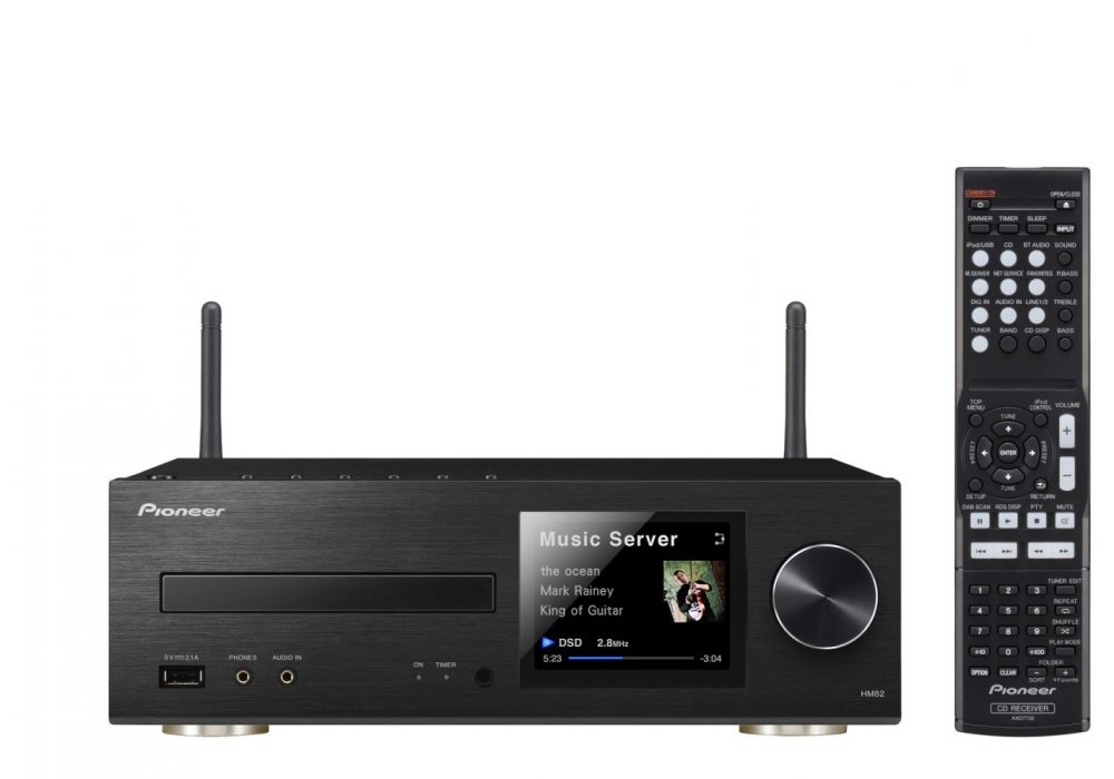 XC-HM82D-K Micro System Main Unit with CD, USB, Aux-in, DAB+ tuner, DLNA, AirPlay, Internet Radio and Spotify Connect (Black) - Pioneer Sound System, iPod Dock