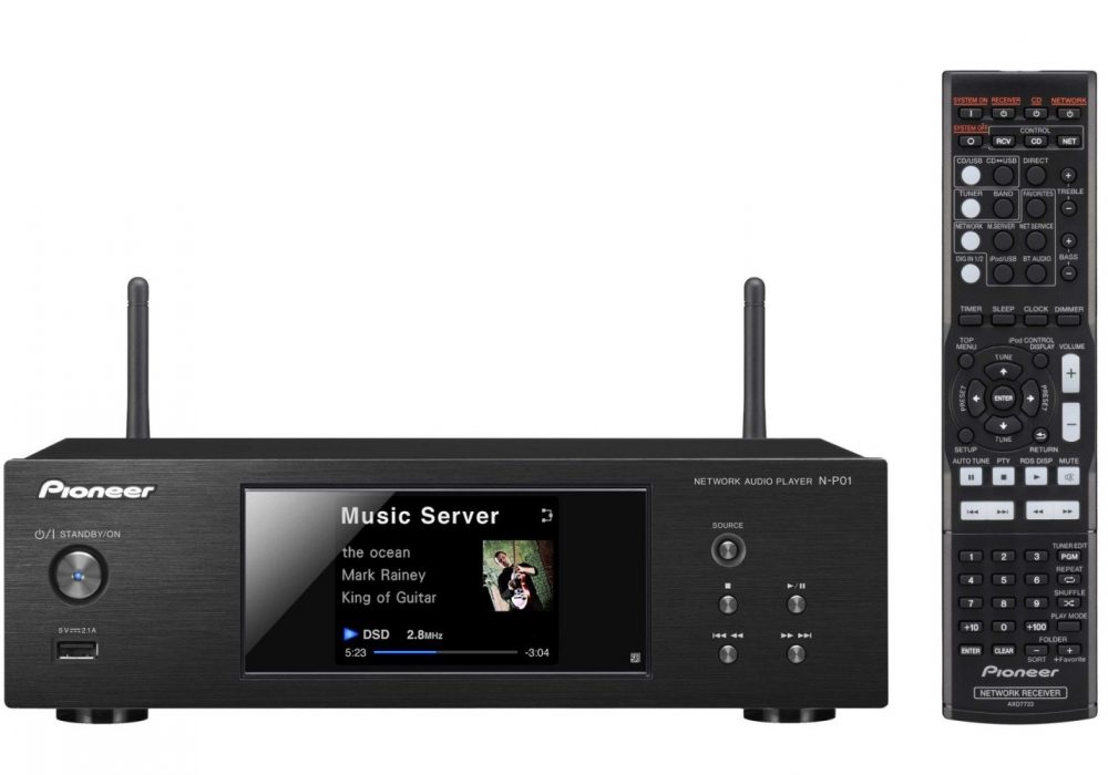 N-P01-K Compact Network Audio player with USB, DLNA, AirPlay, Spotify, vTuner, and Bluetooth (Black) – Pioneer Network Player