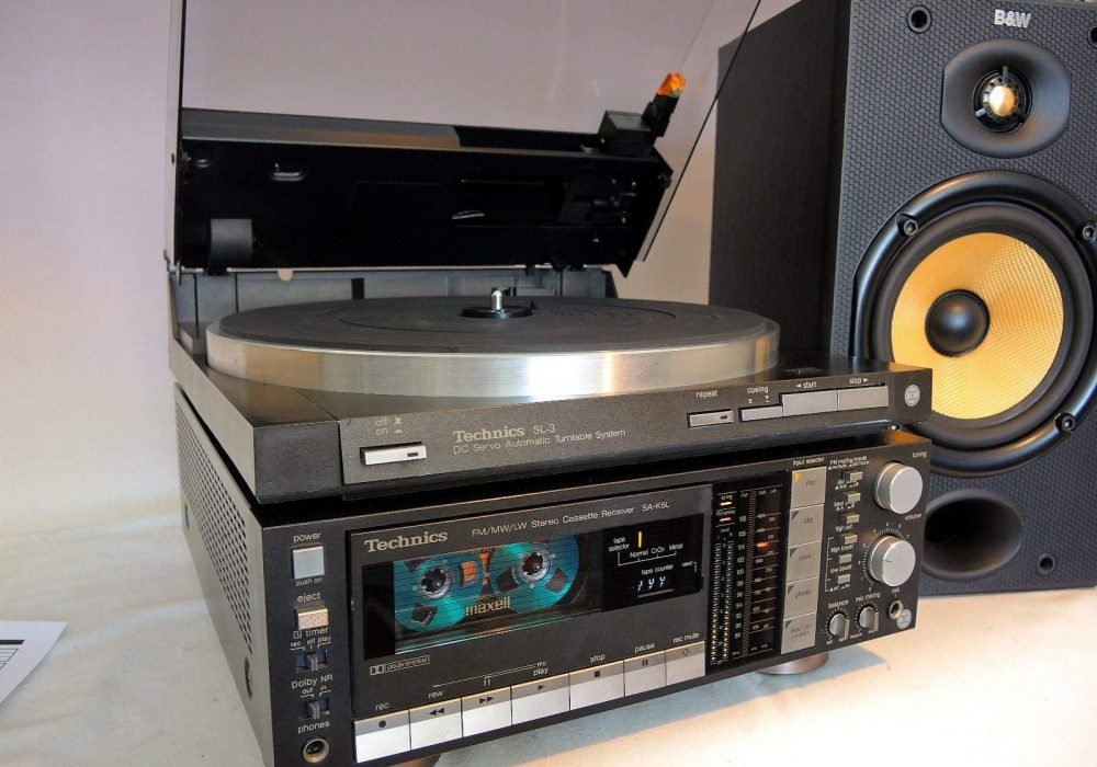 松下 Technics SL-3  黑胶唱机 + SA-K6L 收录机 音响组合