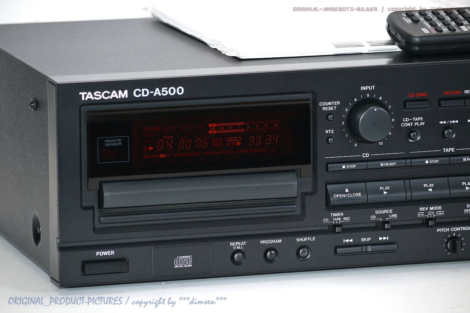TASCAM CDA500 Studio CD/卡座 一体机 Lark Club