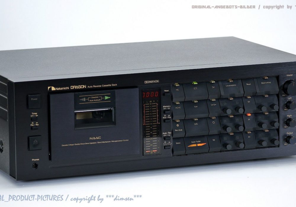 NAKAMICHI DRAGON High-End 磁带 Tape 卡座 1A-Zustand!! Revidiert+1J.Garantie!