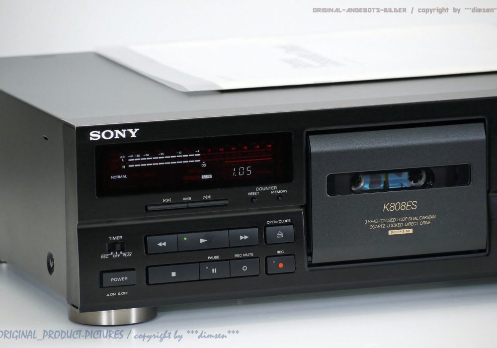 索尼 SONY TC-K808ES HighEnd ES 磁带 Tape 卡座 1A-Zustand! Revidiert+1j.Garantie!!