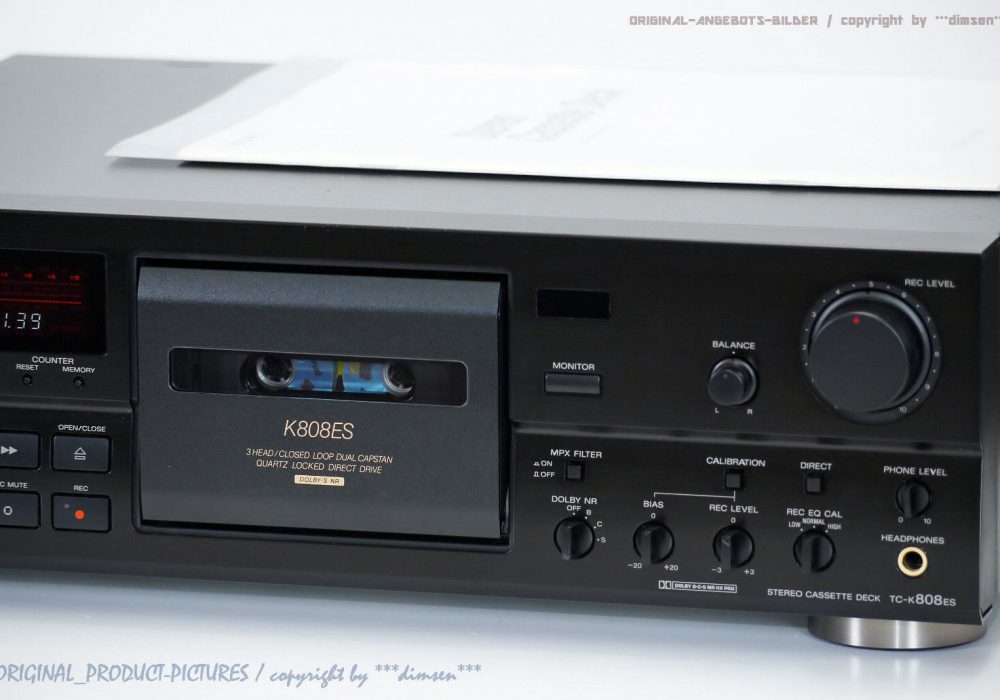 索尼 SONY TC-K808ES HighEnd ES 磁带 Tape 卡座 1A-Zustand! Revidiert+1j.Garantie!!