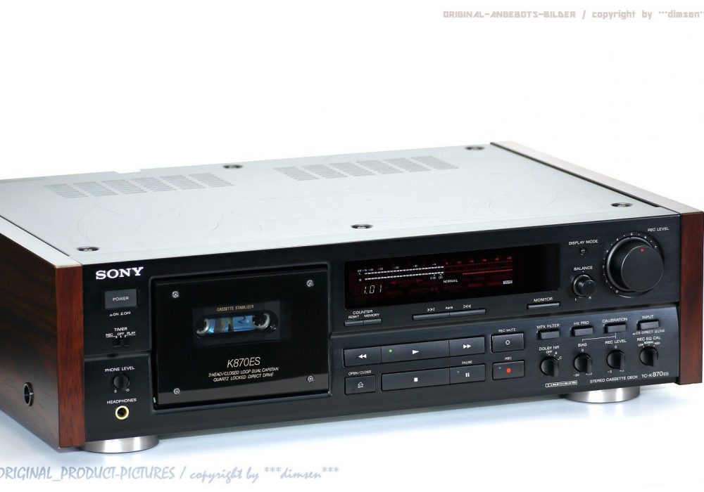 索尼 SONY TC-K870ES High-End 磁带n 卡座 ES-Serie Top-Zust.! Gewartet+1J.Garantie!
