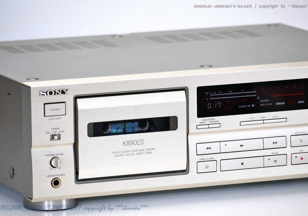 索尼 SONY TC-K890ES HighEnd ES 磁带 Tape 卡座 1A-Zustand! Revidiert+1j.Garantie!!