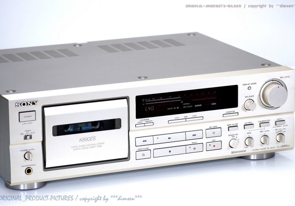 索尼 SONY TC-K890ES HighEnd ES 磁带 Tape 卡座 1A-Zustand! Revidiert+1j.Garantie!!