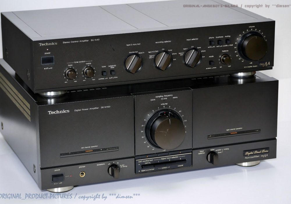 松下 Technics SE-M100 + SU-A40 前后级功率放大器