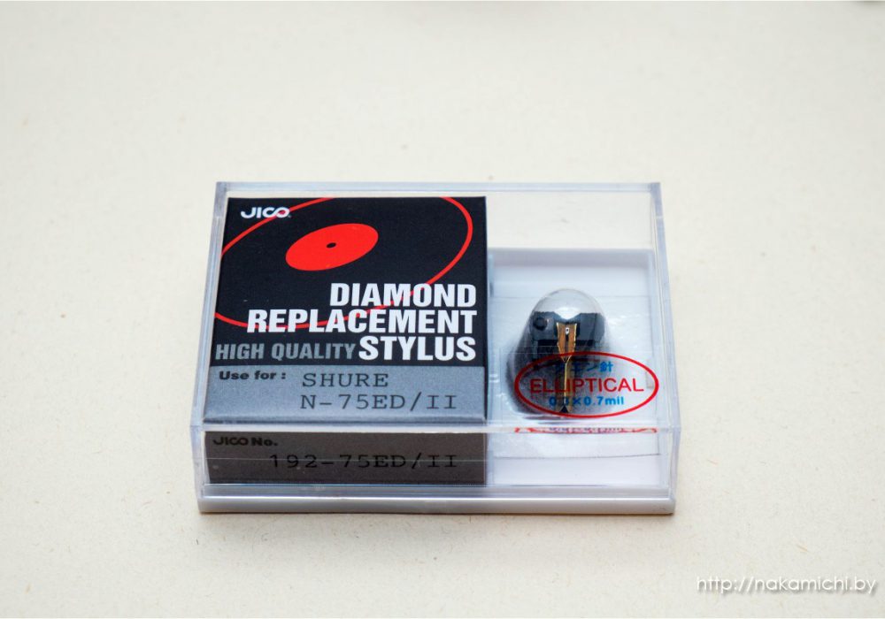 JICO Diamond Replacement Stylus for SHURE N-75ED Type 2