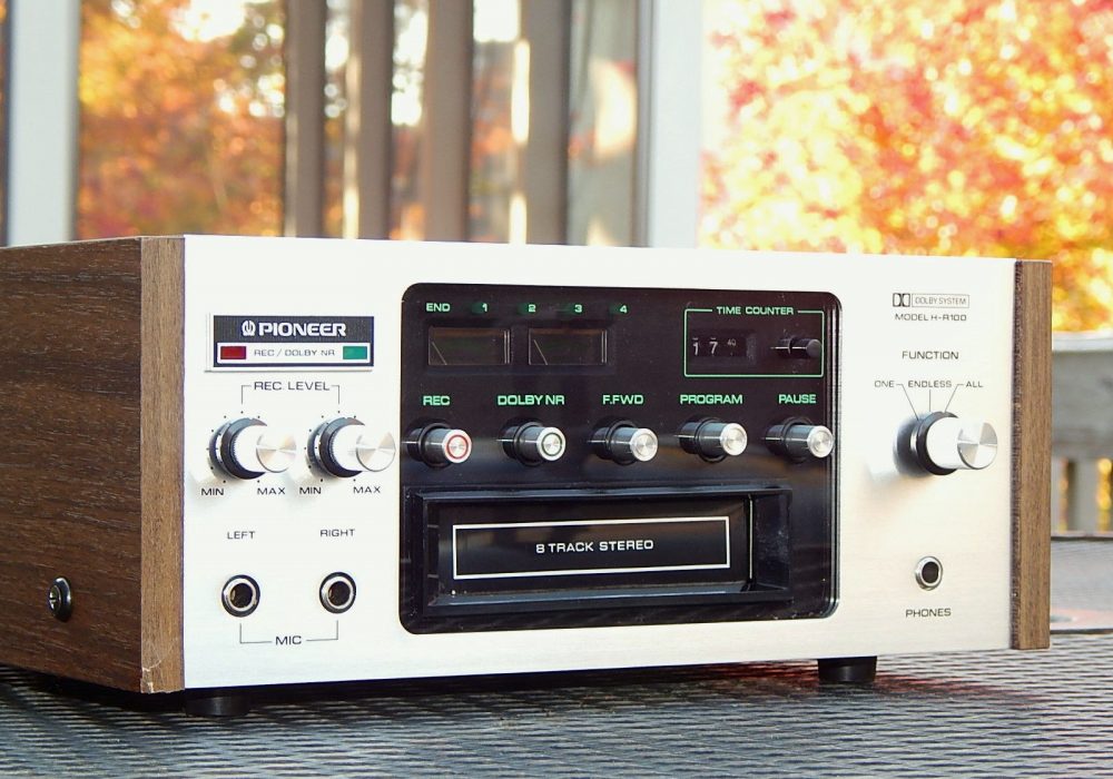 先锋 PIONEER H-R100 8 Eight Track Tape 卡座 Player 录音机 PROFESSIONALLY SERVICED!