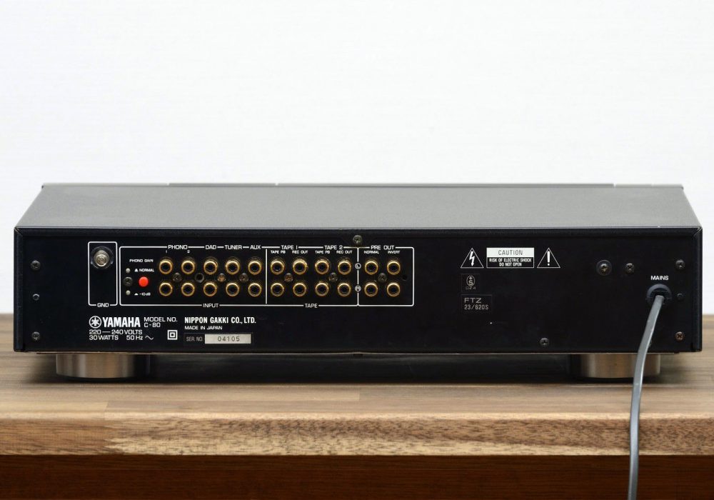雅马哈 YAMAHA C-80 Control Amplifier 前级放大器