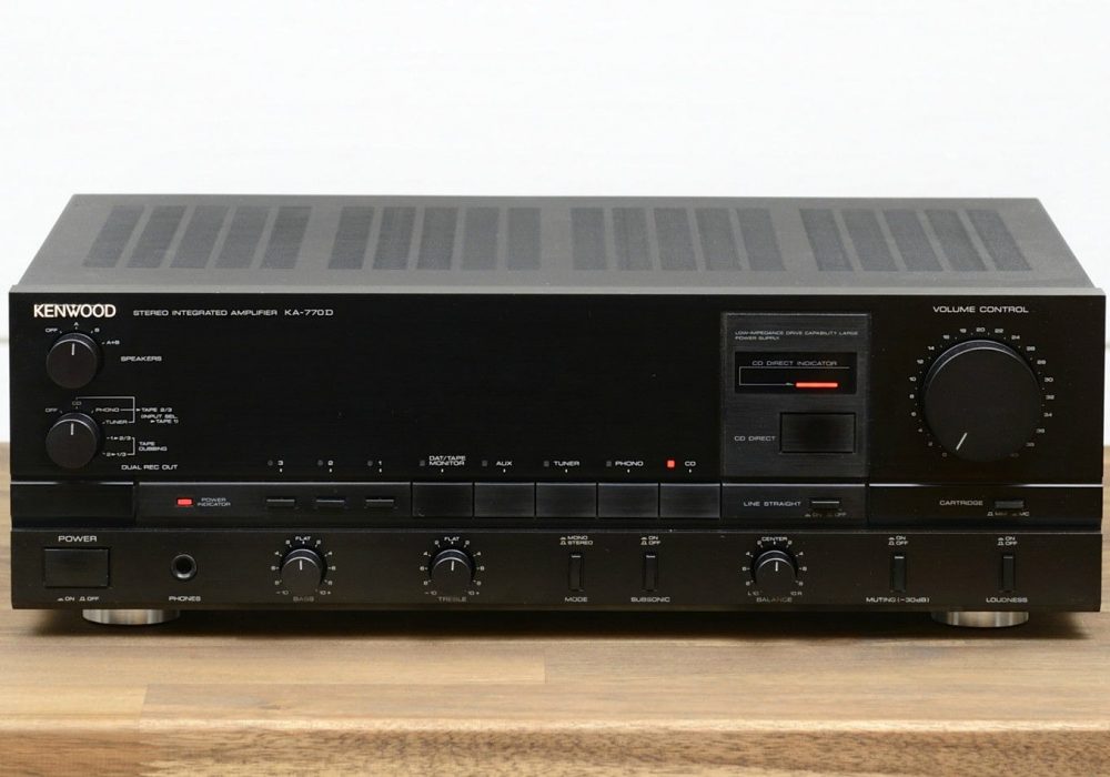 Kenwood KA-770D 立体声 Verstärker / Amplifier / Vollverstärker in schwarz