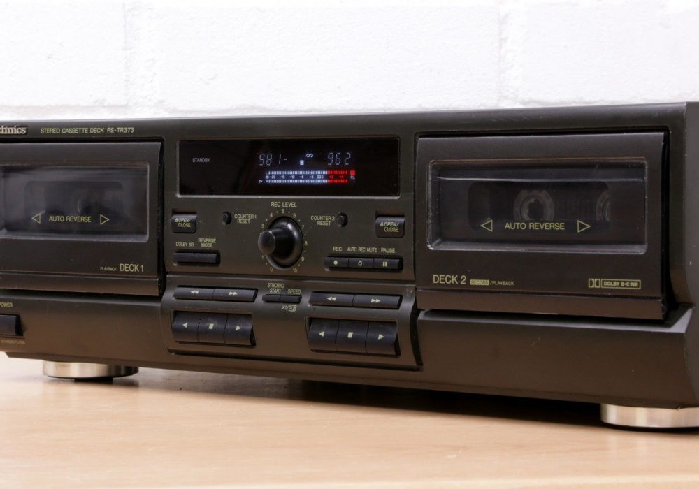 松下 Technics RS-TR373 Hi-Fi analogue double twin cassette tape deck Dolby B/C