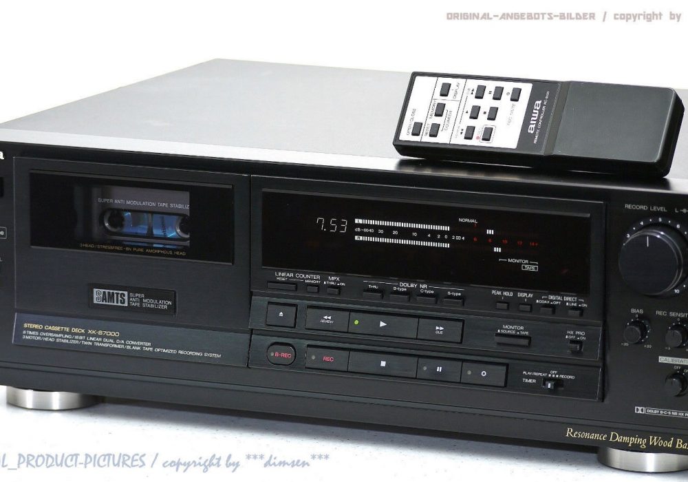 AIWA XK-S7000 High-End 磁带 Tape 卡座 1A-Zustand! Revidiert + 1J.Garantie!