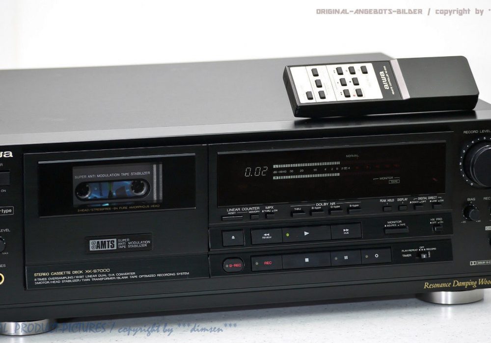 AIWA XK-S7000 High-End 磁带 Tape 卡座 1A-Zustand! Revidiert + 1J.Garantie!