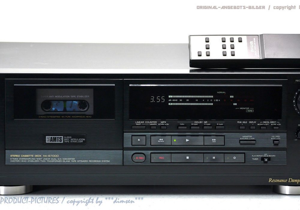 AIWA XK-S7000 High-End 磁带 Tape 卡座 1A-Zustand! Revidiert + 1J.Garantie!