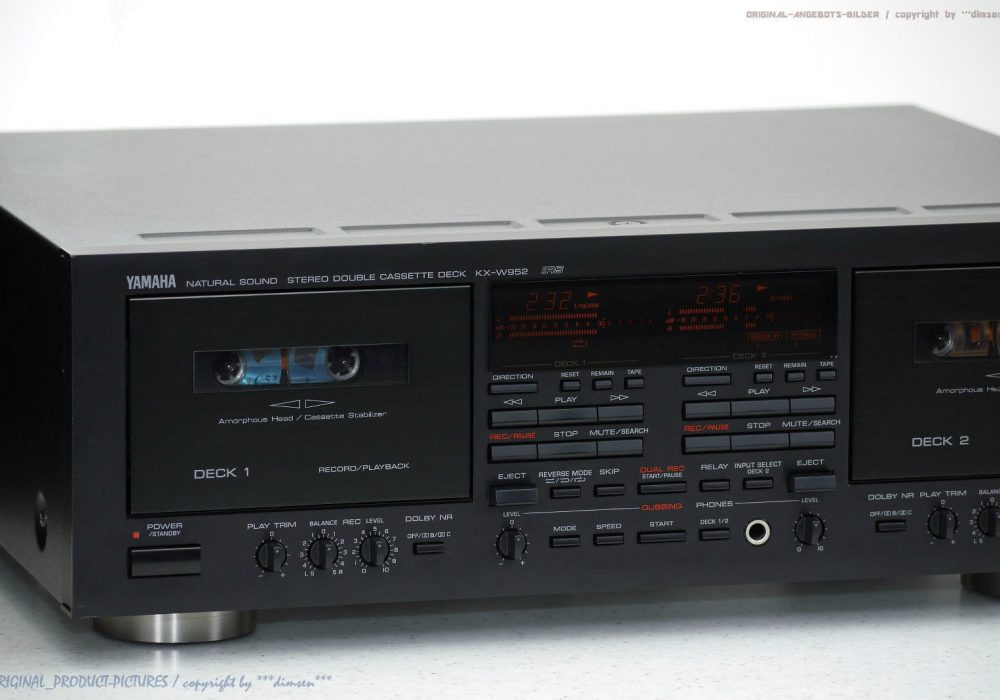 YAMAHA KX-W952 RS High-End 磁带n Tape 卡座!! Revidier+1j.Ga<wbr/>rantie!! Top!!