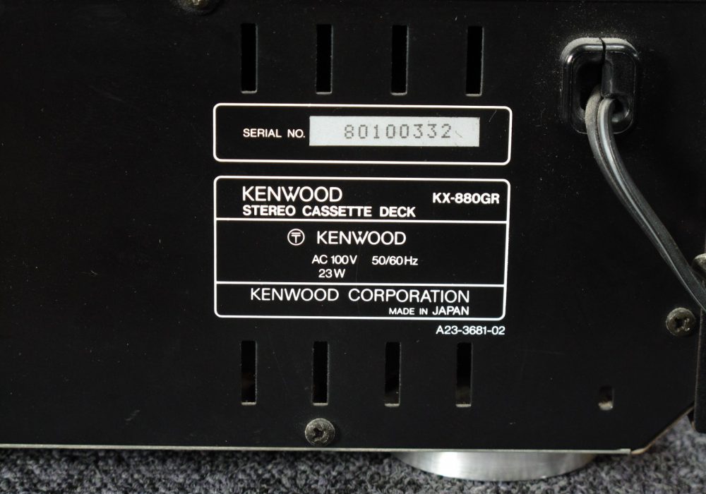 KX-880GR KENWOOD ケンウッド  カセットデッキ