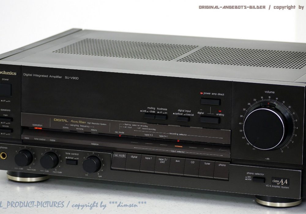 松下 Technics SU-V90D High-End 立体声 Verstärker/Amp<wbr/>lifier!! Gewartet + 1J.Garantie!