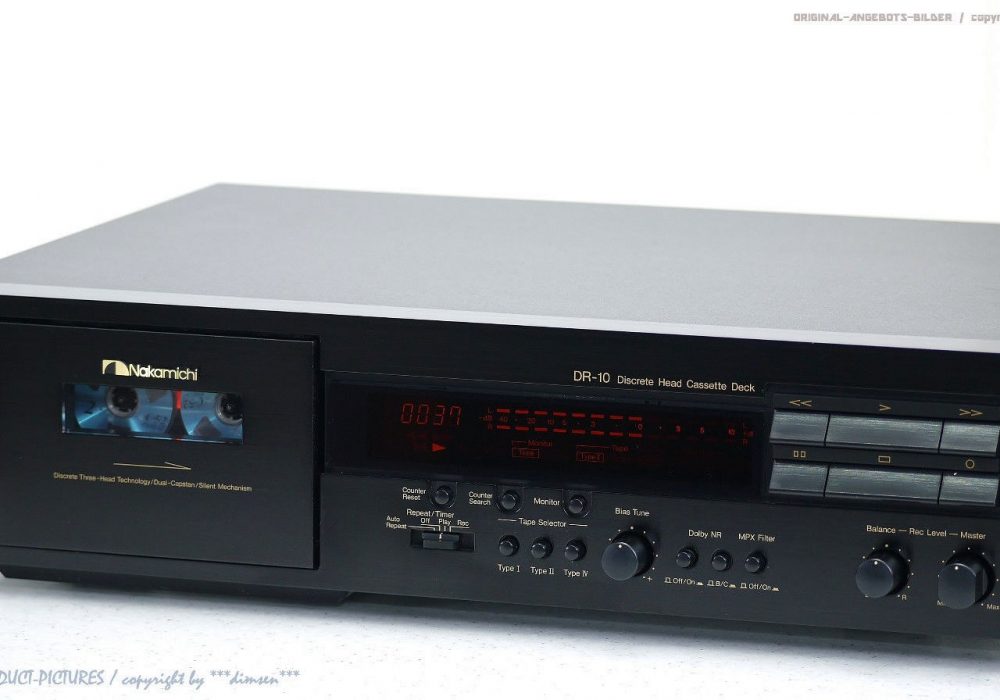 NAKAMICHI DR-10 High-End 磁带n Tape 卡座 1A-Zustand!! Revidiert+1J.G<wbr/>arantie!