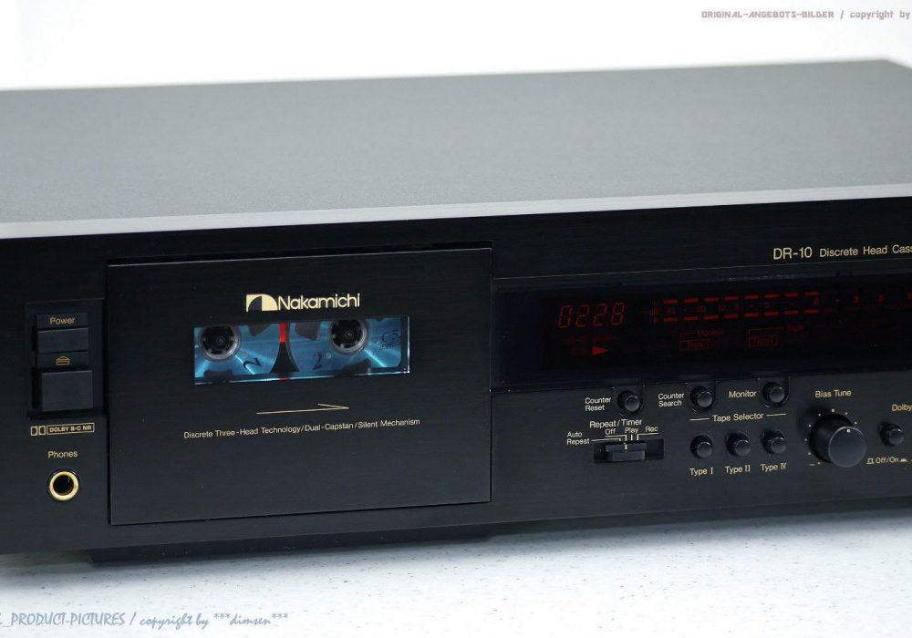 NAKAMICHI DR-10 High-End 磁带n Tape 卡座 1A-Zustand!! Revidiert+1J.G<wbr/>arantie!