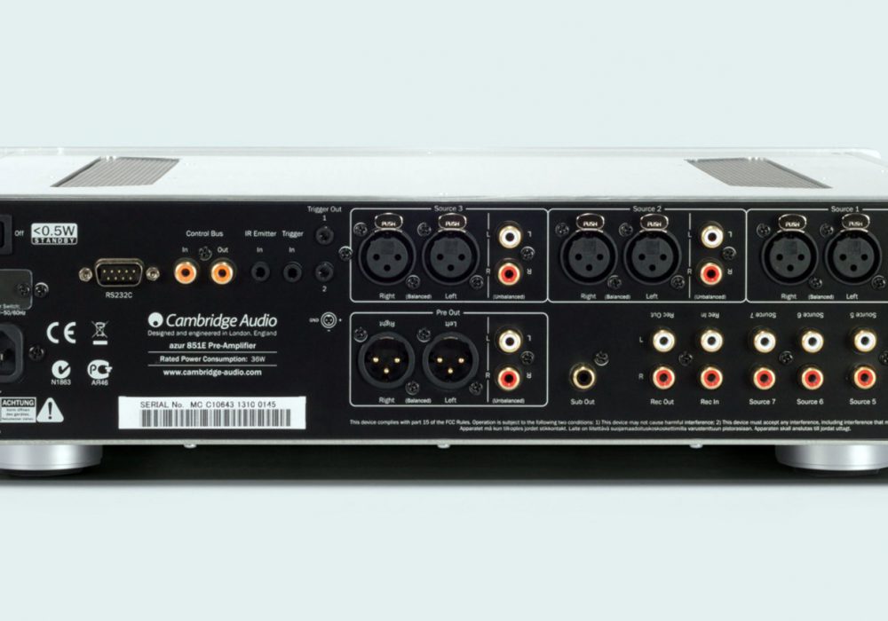 Cambridge Audio Azur 851E - 旗舰级前置放大器