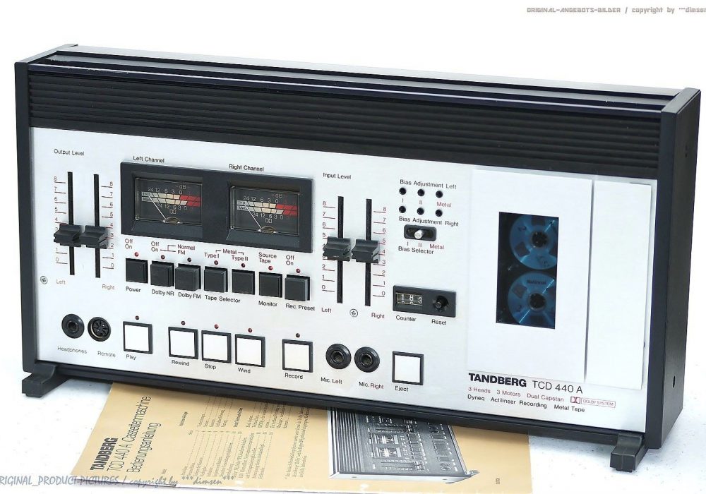 TANDBERG TCD-440A 古董 1-A 磁带 Tape 卡座!! RaR!! Revidiert+1J.G<wbr/>arantie!!
