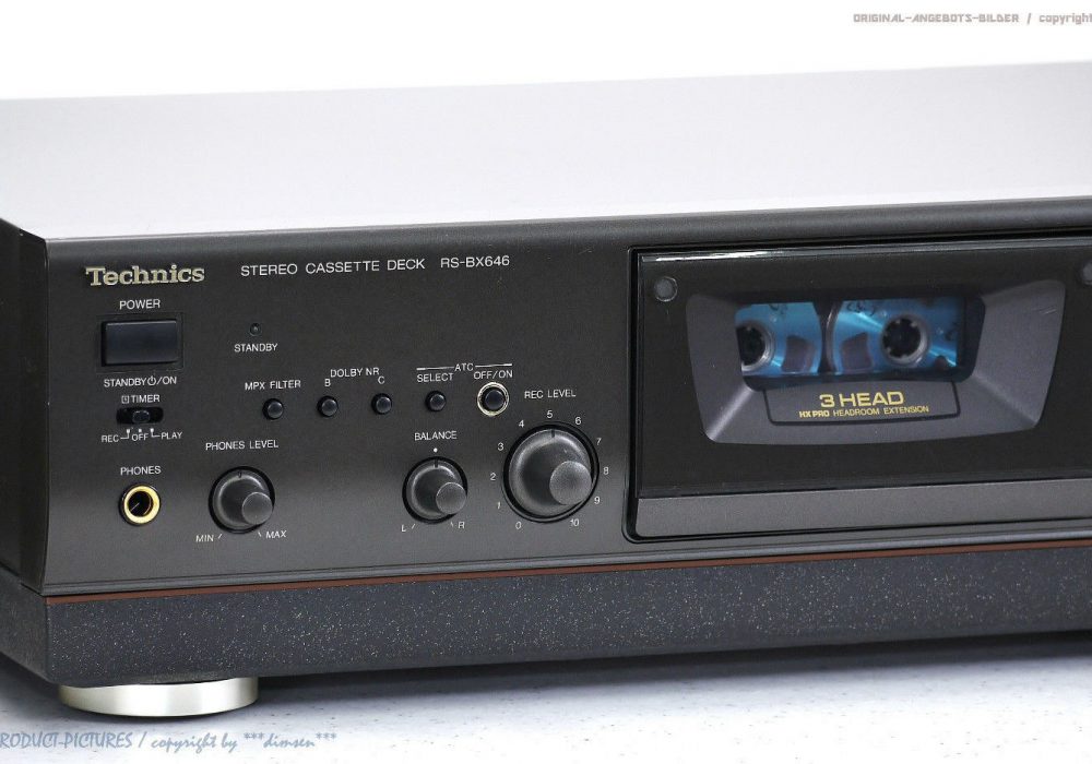 松下 Technics RS-BX646 三磁头 卡座