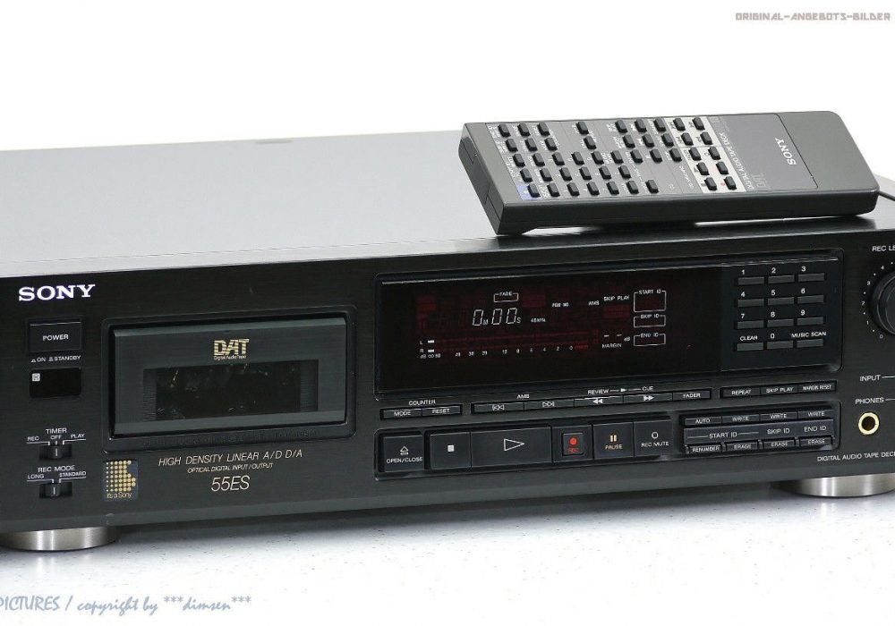 索尼 SONY DTC-55ES High-End DAT-录音机/D<wbr/>igital Audio Tape FB+OVP!! + 1j.Garantie!!