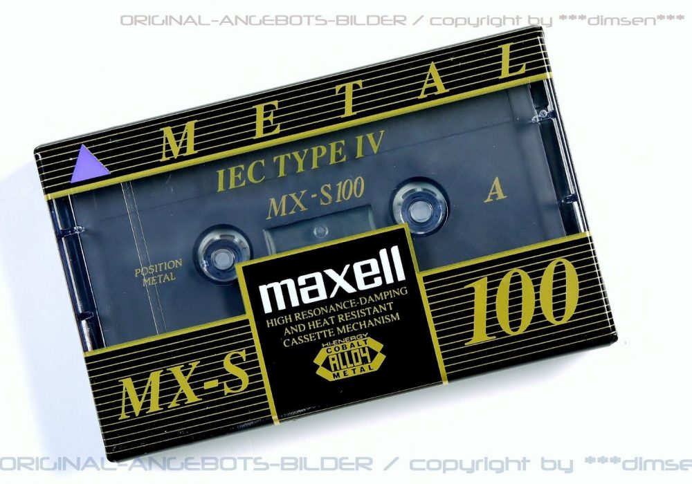 MAXELL MX-S 100 Type-IV 盒式磁带