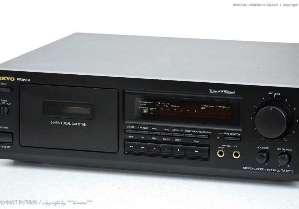 ONKYO Integra TA-6711 HighEnd 磁带 Tape 卡座 Top-Zust! Revidiert+1J.G<wbr/>arantie