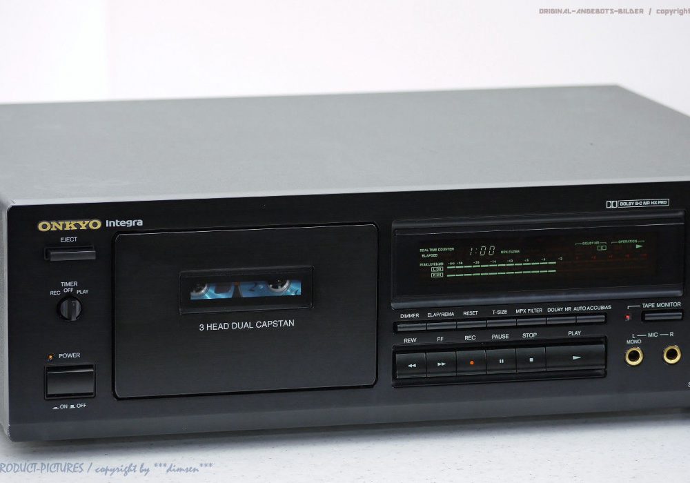 ONKYO Integra TA-6711 HighEnd 磁带 Tape 卡座 Top-Zust! Revidiert+1J.G<wbr/>arantie