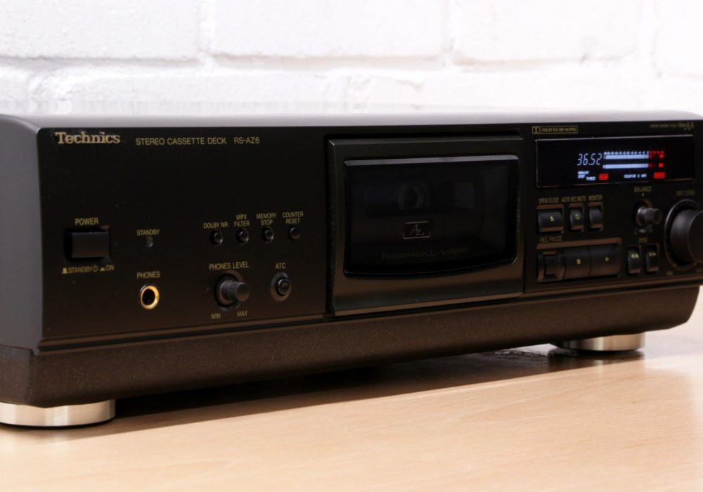 松下 Technics RS-AZ6 Hi-Fi 立体声 3-Head cassette tape deck Power eject B/C HX Pro NR